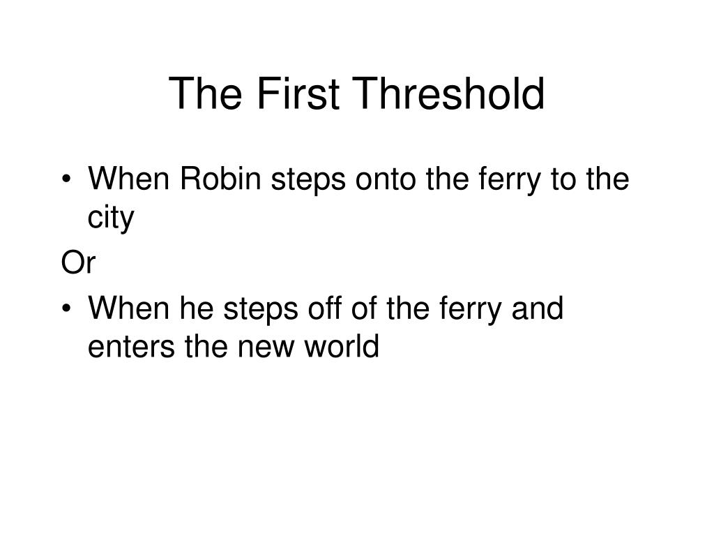 First Threshold PPT - Good morning (03/04/11) Bell Ringer PowerPoint Presentation, free ...