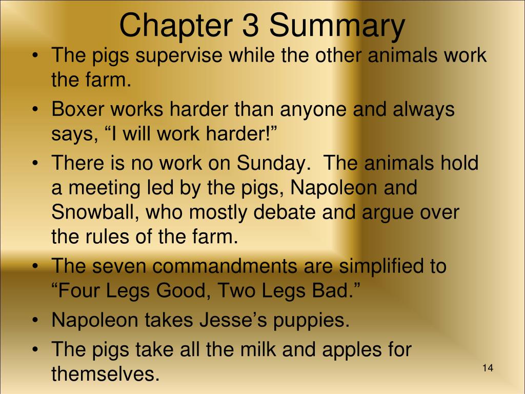 Animal Farm Chapter 1 Summary And Analysis