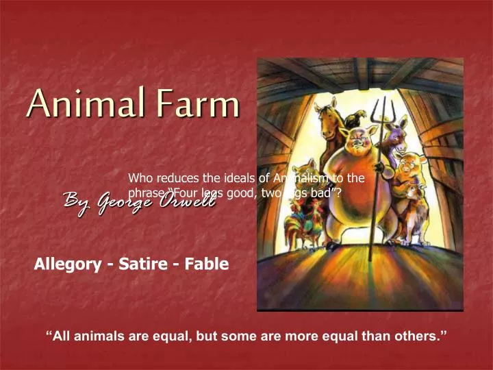 the political fables in george orwells animal farm the political fables in george orwells animal farm
