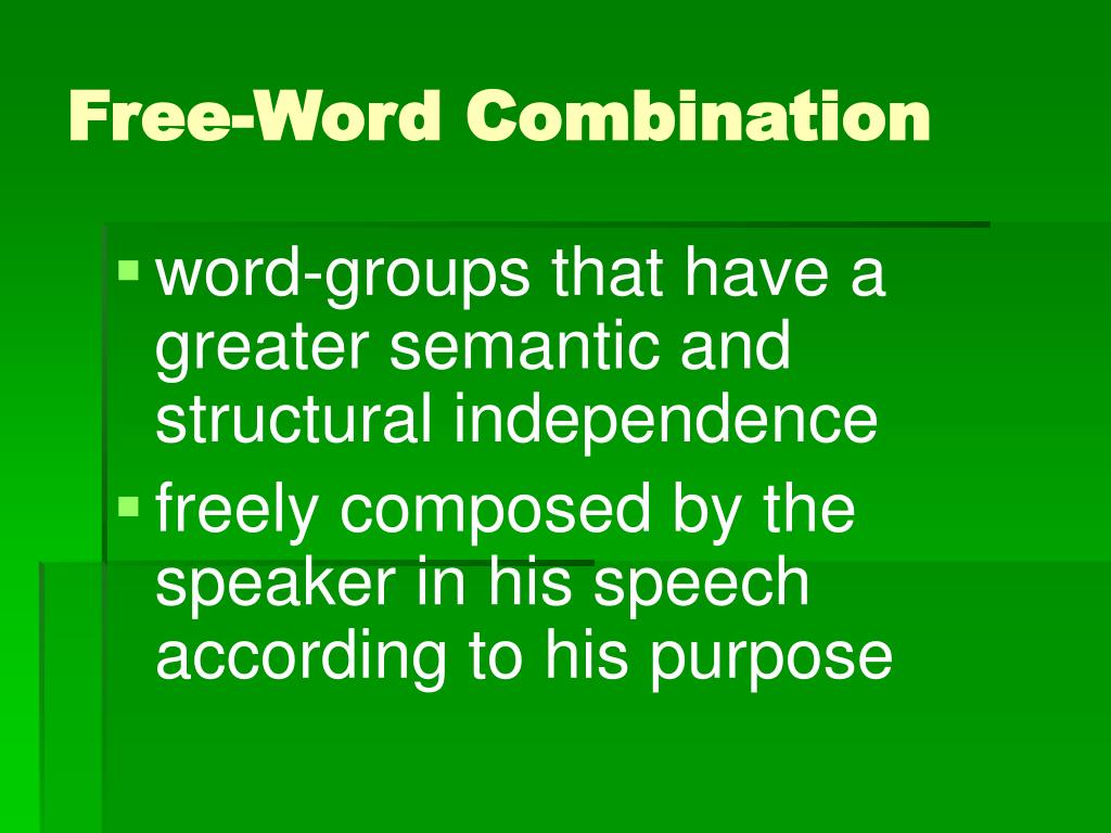 word combinations presentation maker
