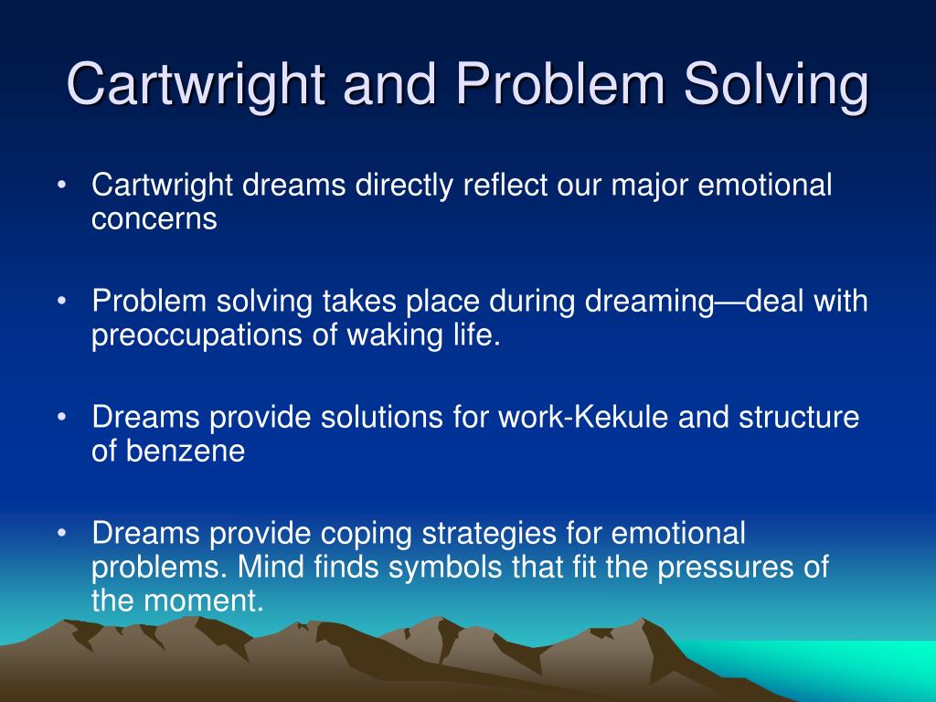 dreams as problem solving theory
