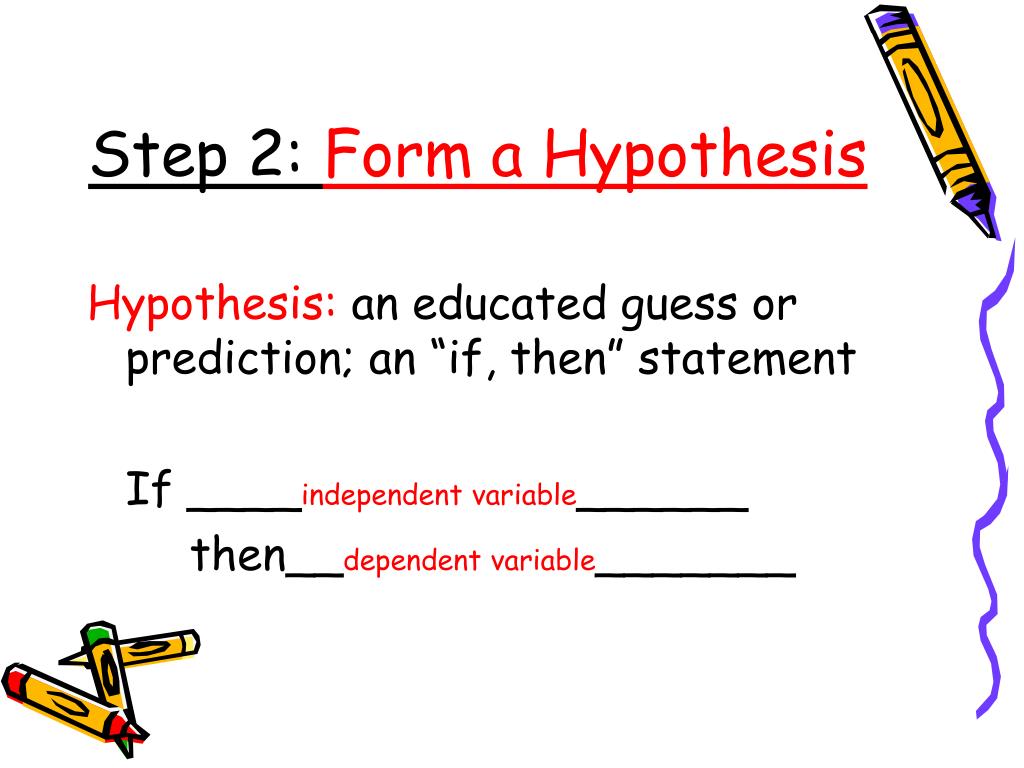 forming of hypothesis