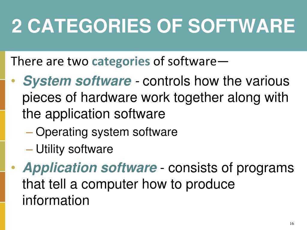 major software categories