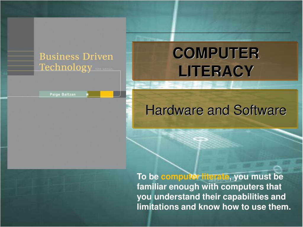 PPT - COMPUTER LITERACY PowerPoint Presentation, free download - ID:5437636