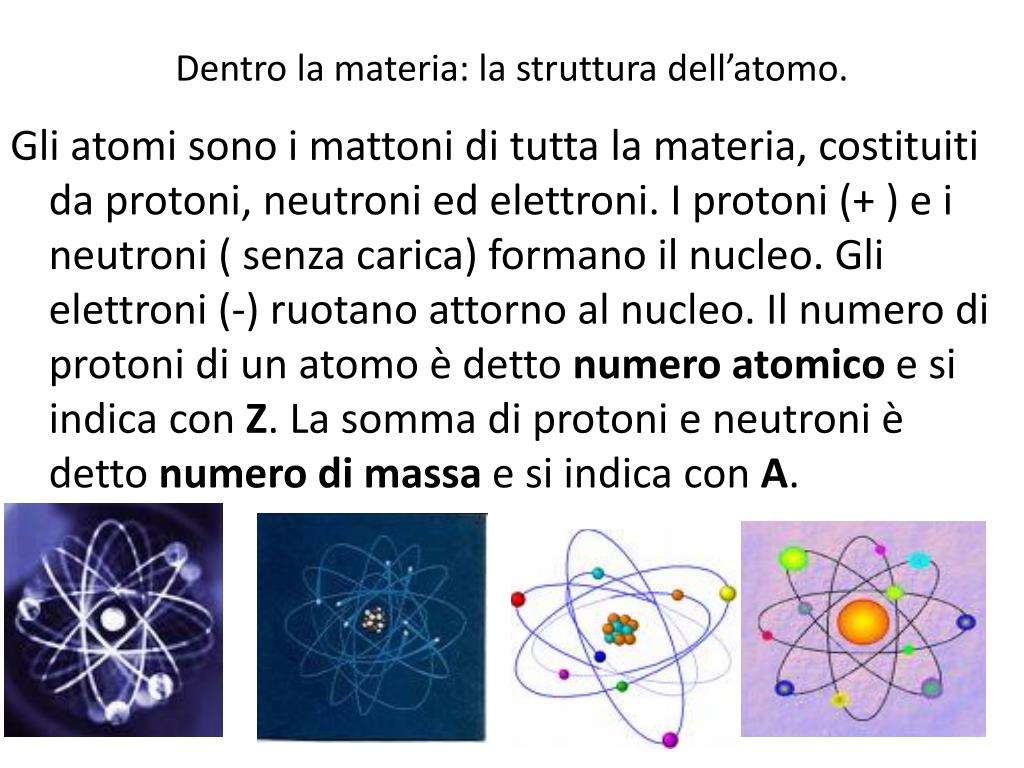 Da Cosa è Formata La Materia PPT - Dentro la materia: la struttura dell’atomo. PowerPoint