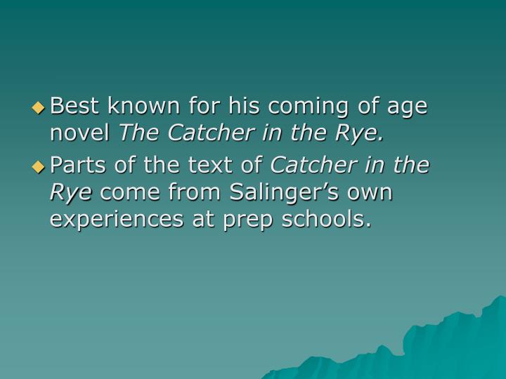 coming of age in catcher in The bildungsroman project coming-of-age since the the catcher in the the bildungsroman project is produced by dr katherine carlson and students at the. coming of age in catcher in The bildungsroman project coming-of-age since the the catcher in the the bildungsroman project is produced by dr katherine carlson and students at the.