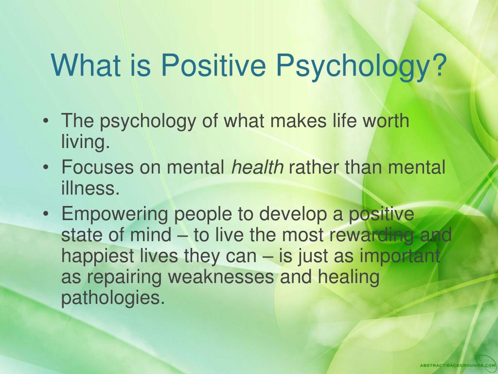 presentation on positive psychology