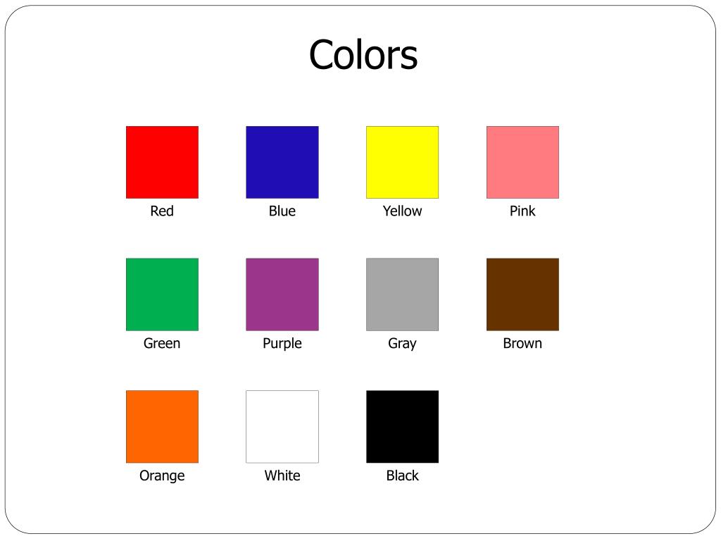PPT - Colors PowerPoint Presentation - ID:5442949