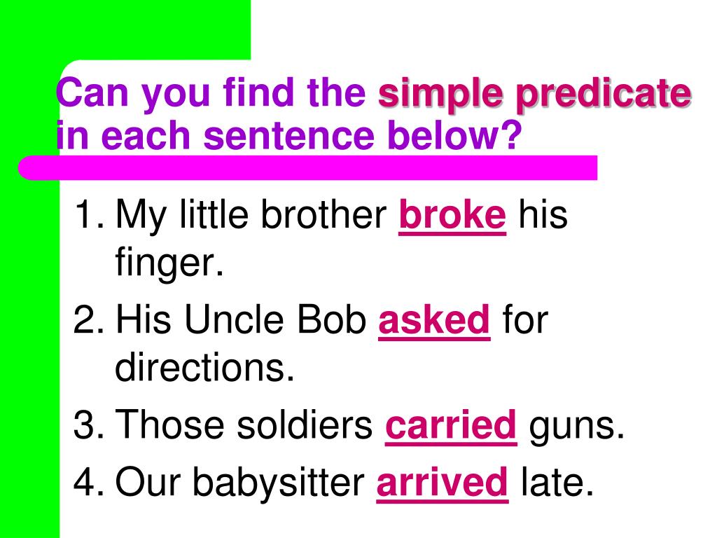 Simple Vs Complete Predicate simple-vs-complete-predicate