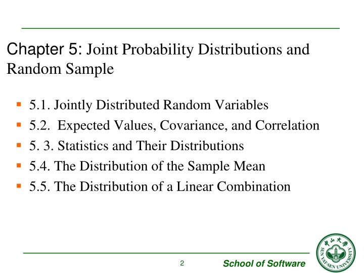 PPT - Chapter 5. Joint Probability Distributions And Random Sample ...