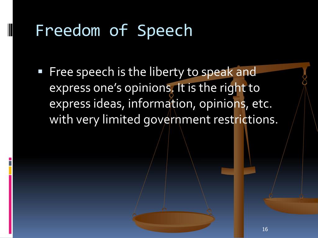 freedom of speech powerpoint presentation