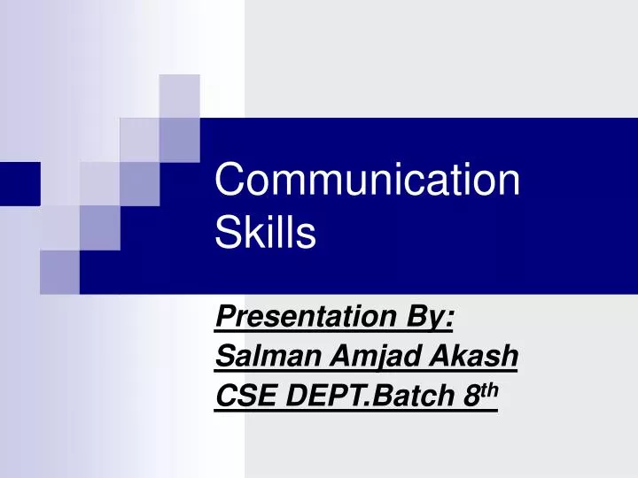 PPT - Communication Skills PowerPoint Presentation, free download - ID ...