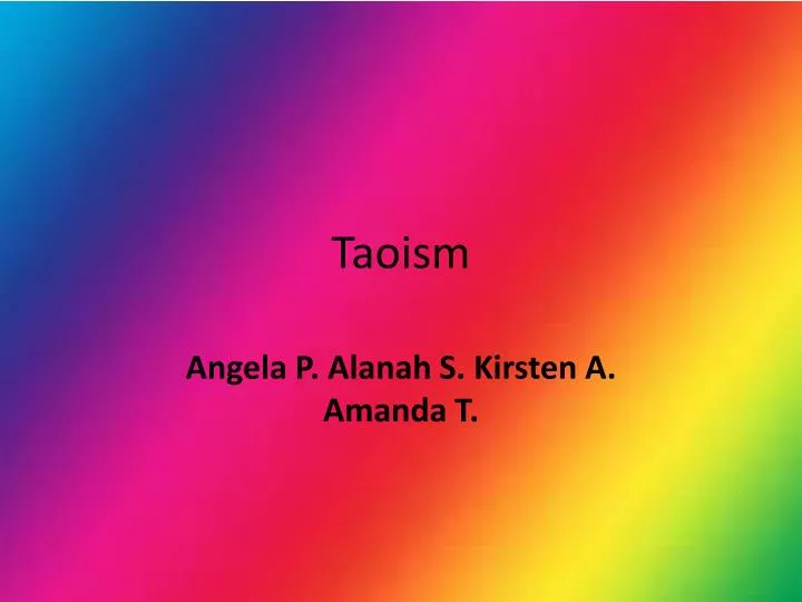 PPT Taoism PowerPoint Presentation Free Download ID 5445006