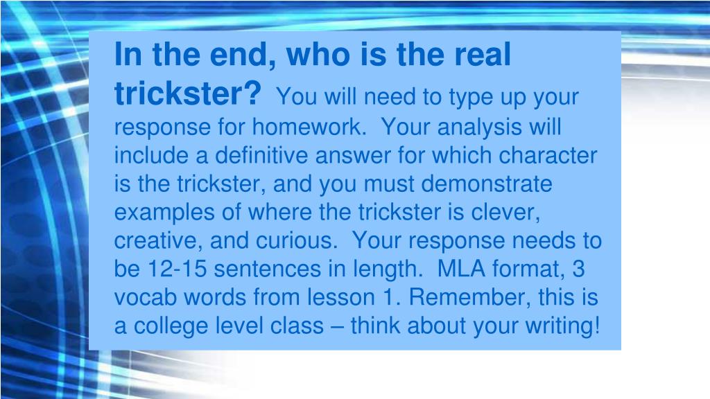 trickster meaning