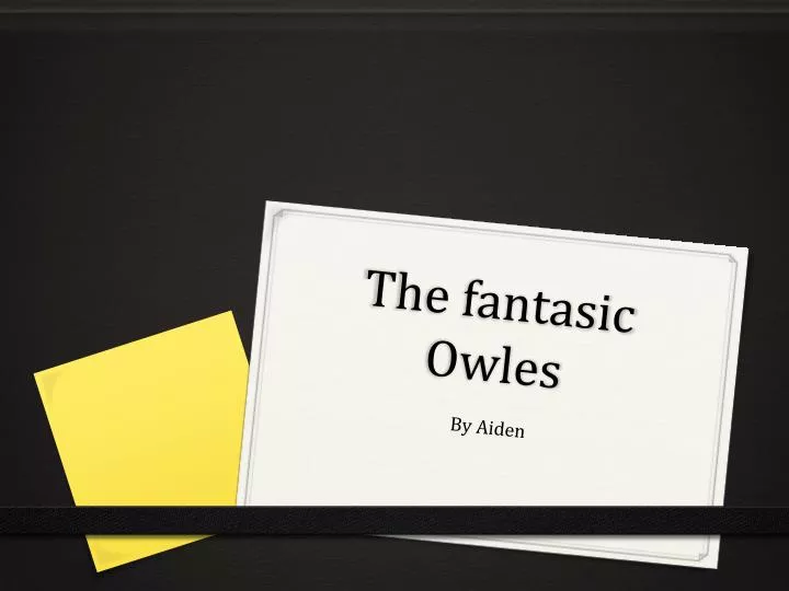 the fantasic owles n.