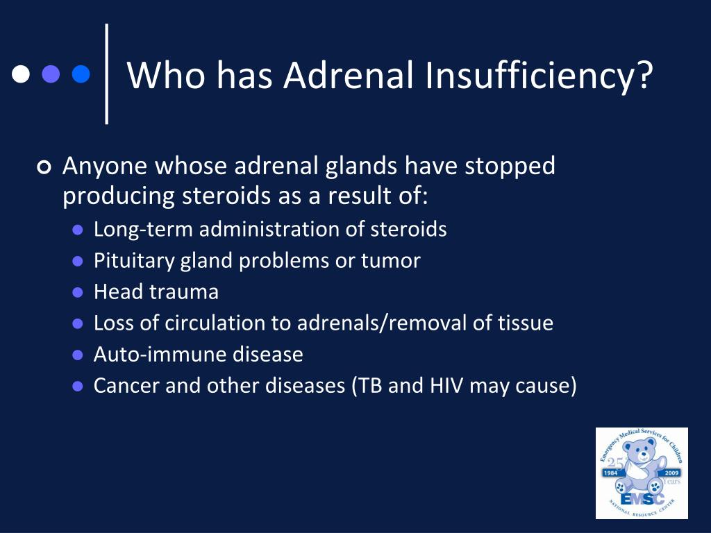 adrenal insufficiency and heart problems