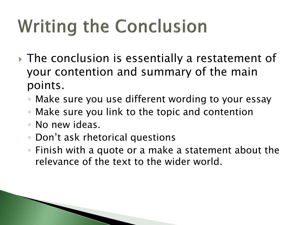 PPT - How to write a Text Response Essay PowerPoint Presentation