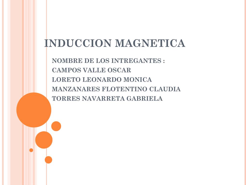 PPT - INDUCCION MAGNETICA PowerPoint Presentation - ID:5446673