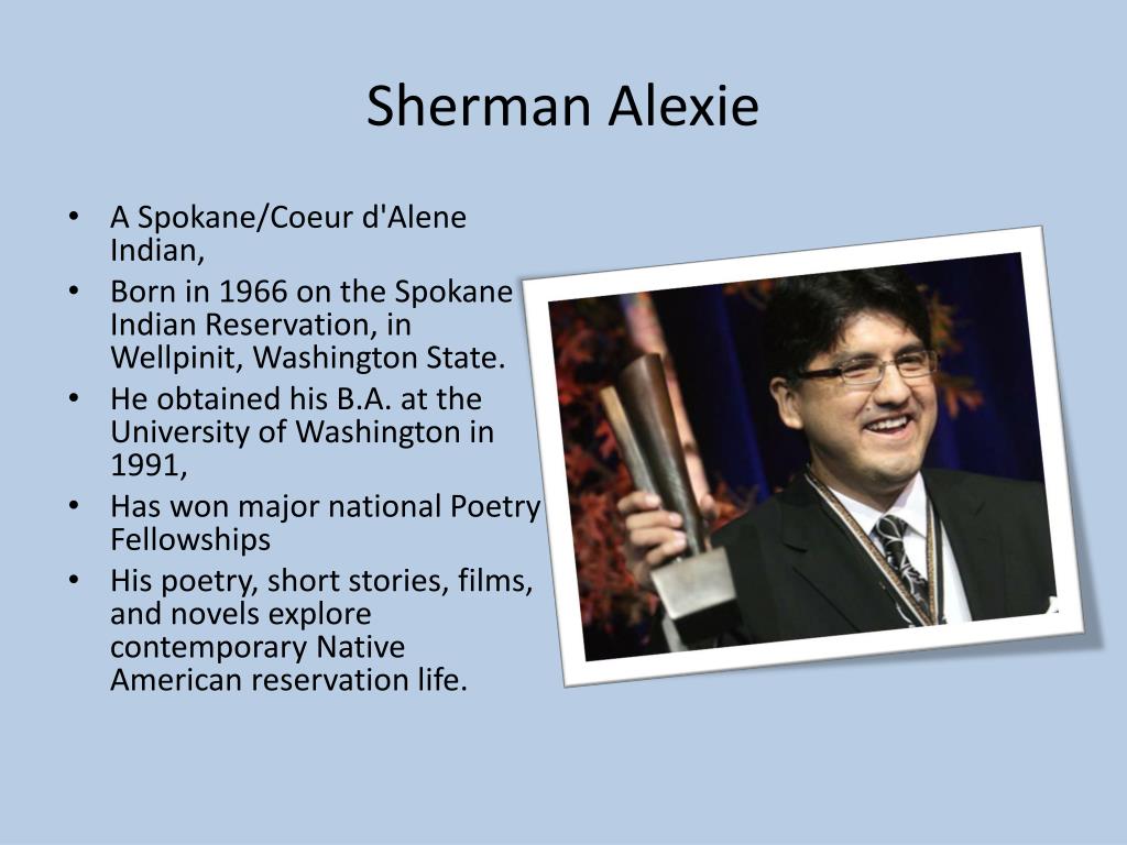 PPT - Sherman Alexie PowerPoint Presentation, free download - ID:5447249