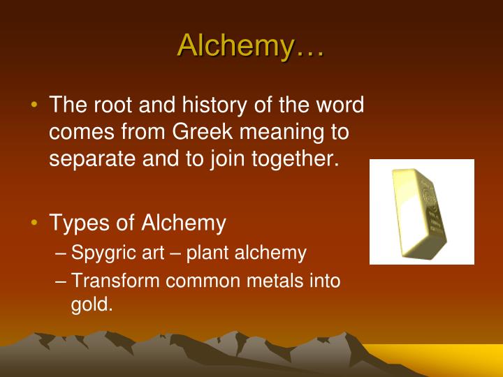 alchemy definition alchemy definition