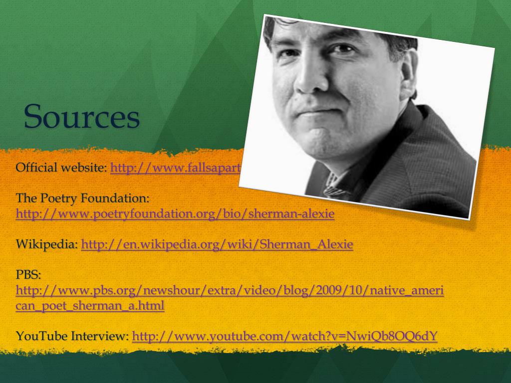 PPT - Sherman Alexie PowerPoint Presentation, free download - ID