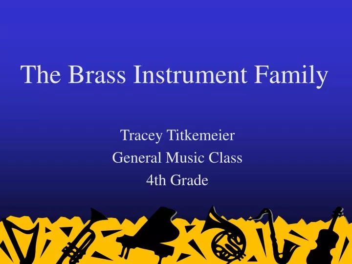 the brass instrument family n.