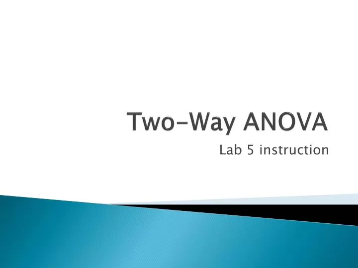 PPT Two Way ANOVA PowerPoint Presentation Free Download ID 5447963