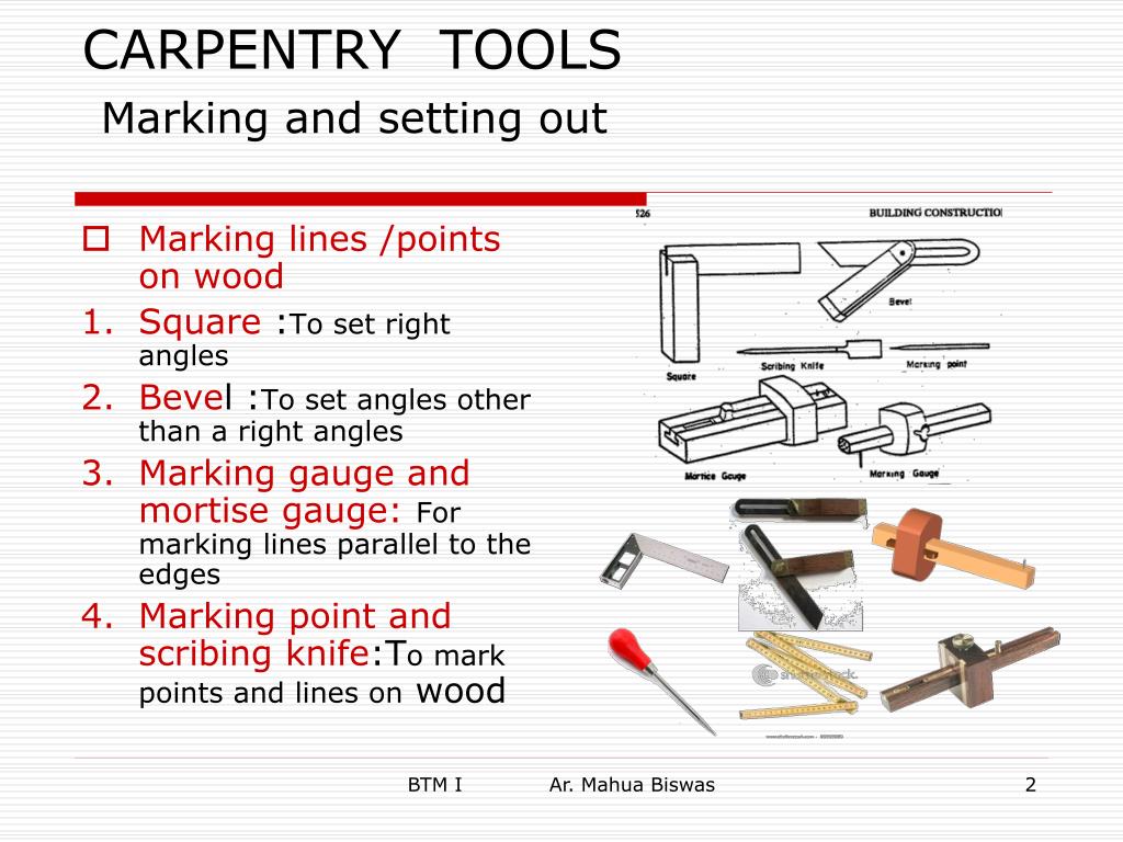 Ppt Carpentry Tools Powerpoint Presentation Free Download Id 5449701