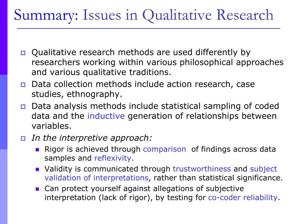 a critical analysis qualitative research