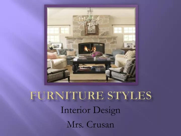 furniture styles n.