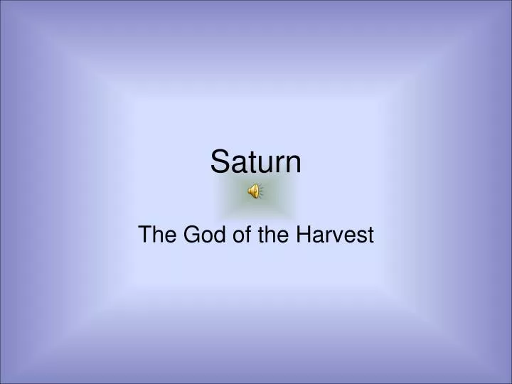 PPT Saturn PowerPoint Presentation Free Download ID 5449796