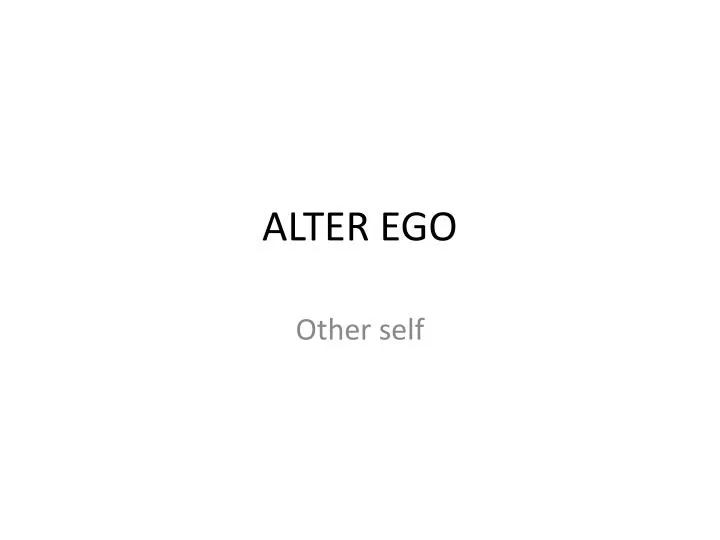 alter ego free