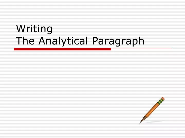 Writing an analytical essay powerpoint