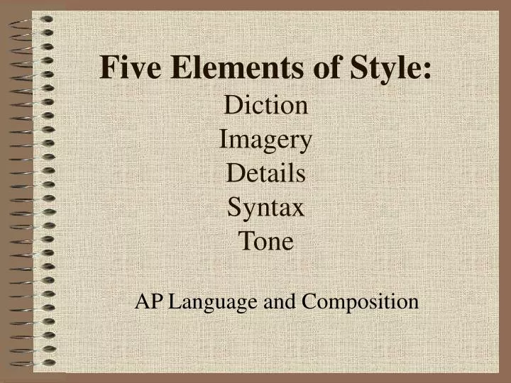 elements of style elements of style