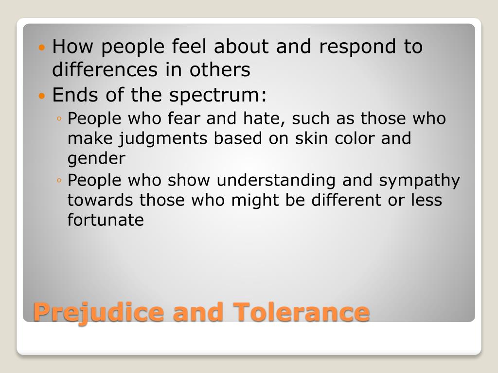 Prejudice and Tolerance in To Kill a