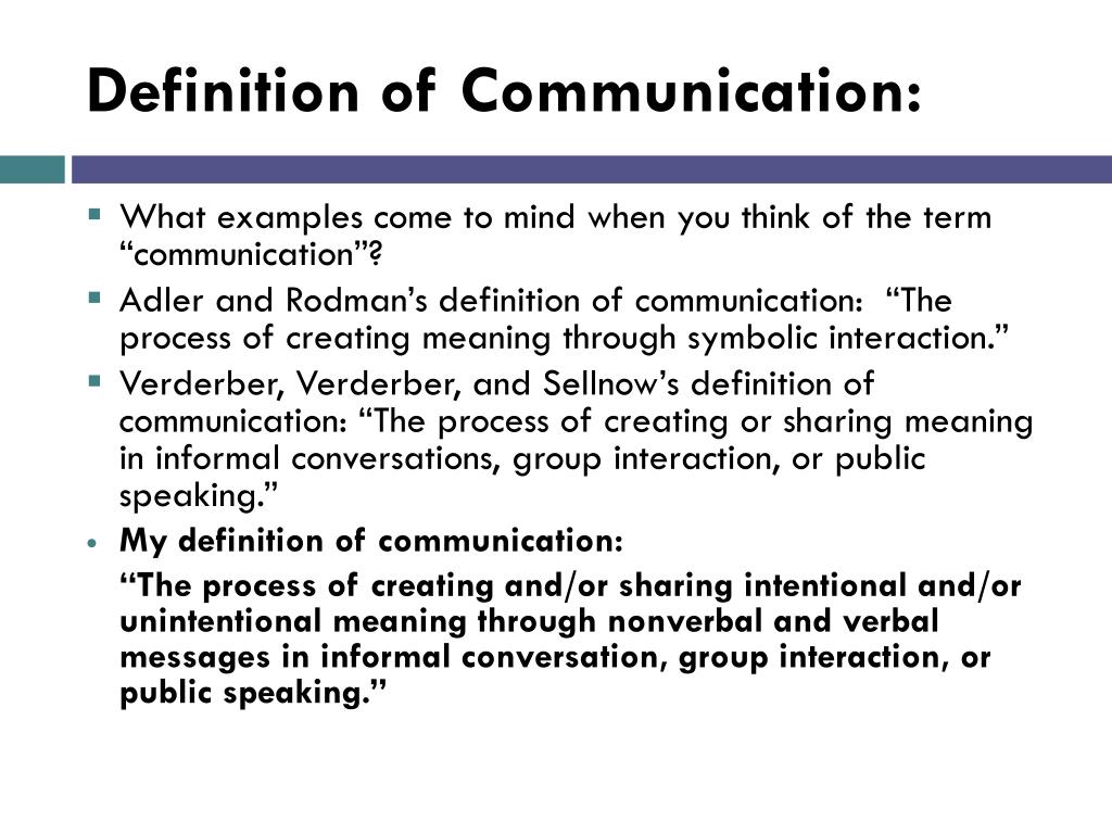 communication-definition