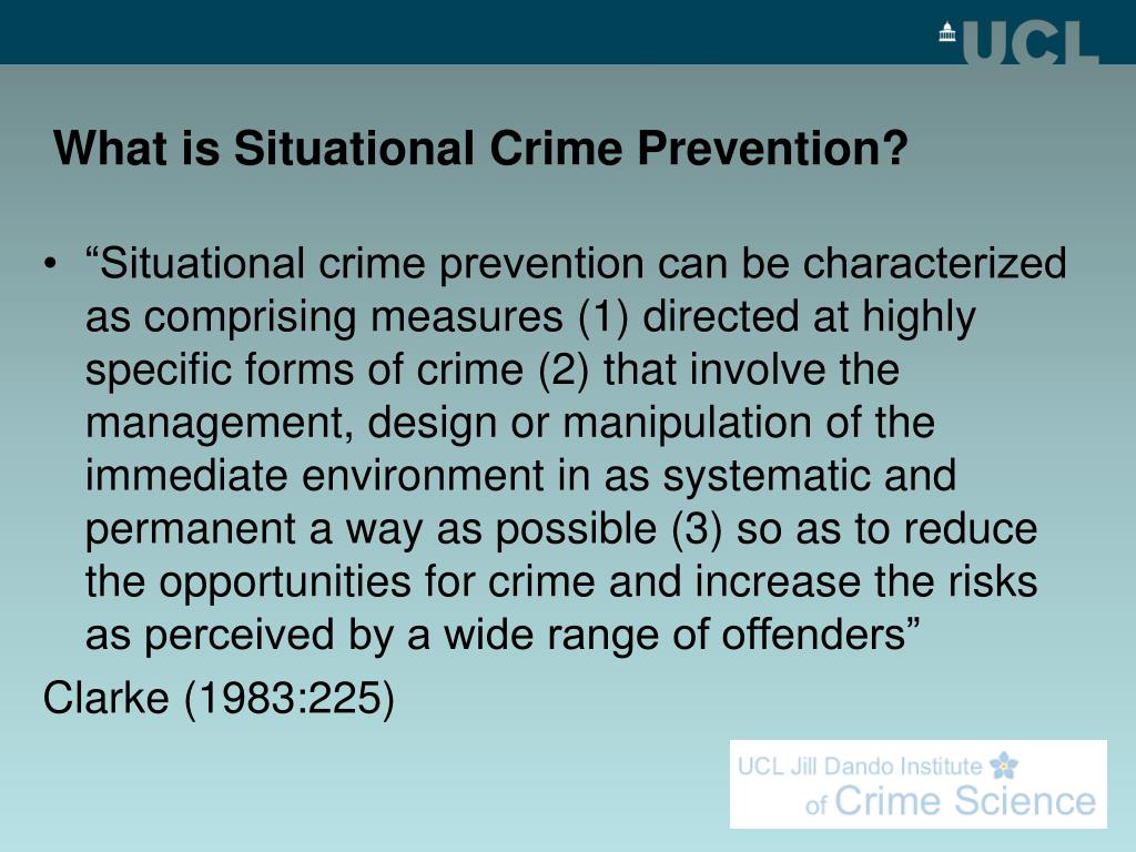 Situational Crime Prevention Examples