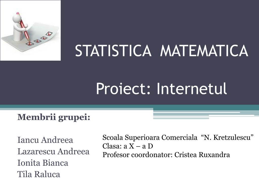 Ppt Statistica Matematica Proiect Internetul Powerpoint