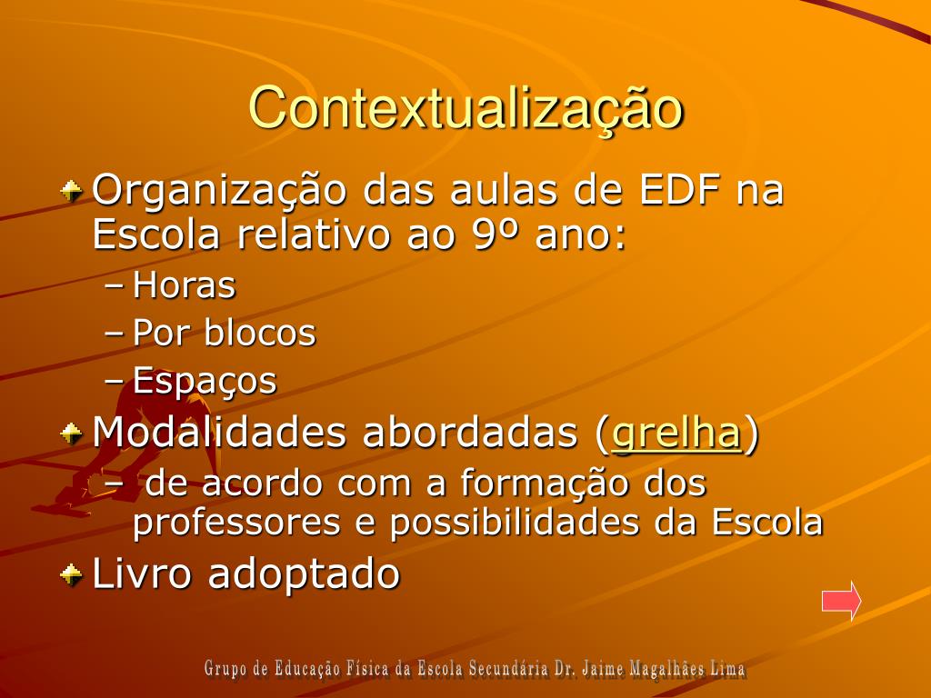 9º ano – Educação Física Escolar