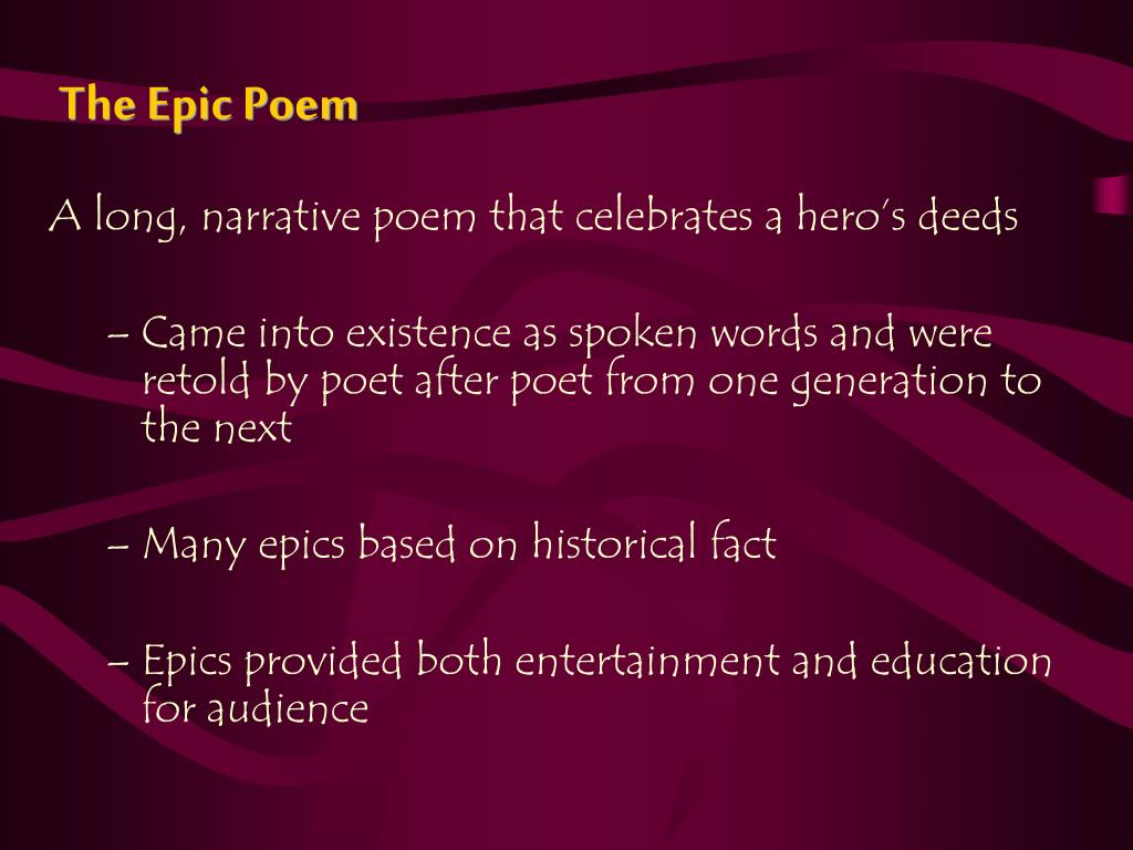 define epic poem define epic poem