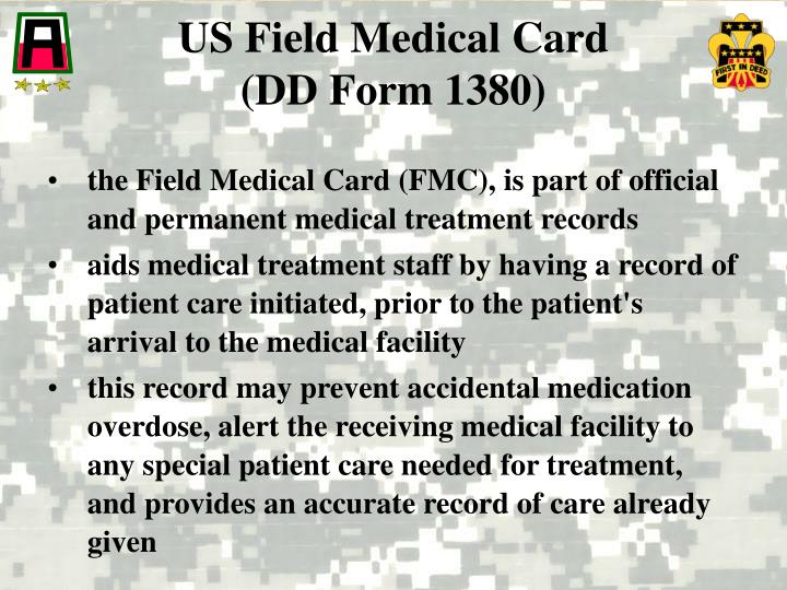 ppt initiating a field medical card powerpoint presentation id 1380 form