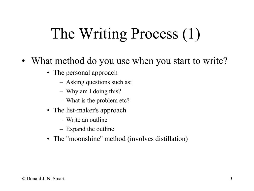 steps in writing a seminar presentation