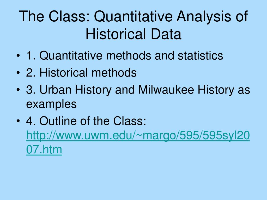 historical analysis method