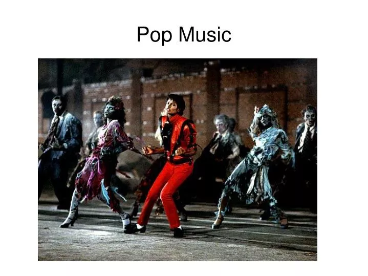 a presentation about pop music