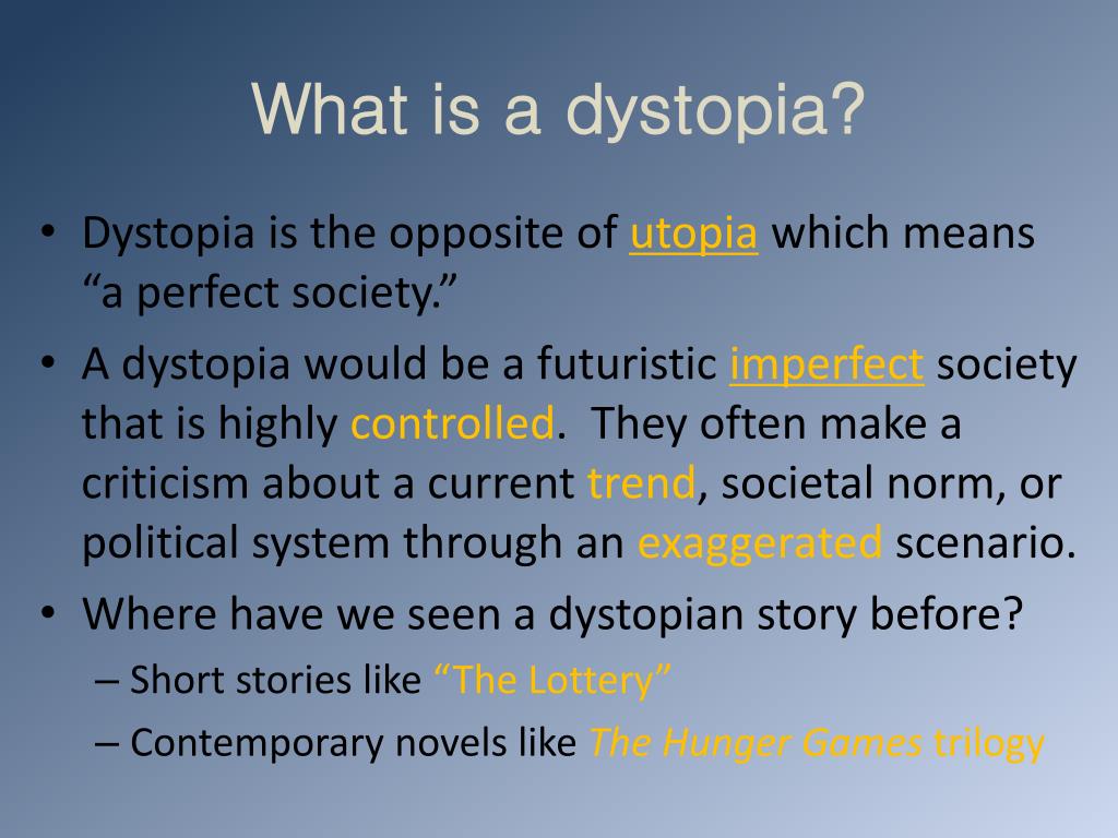 What does 2024 dystopian mean