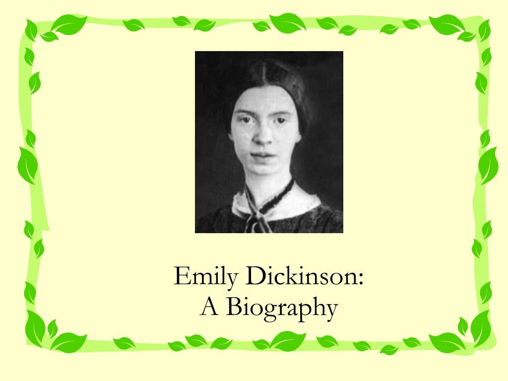 emily dickinson short biography
