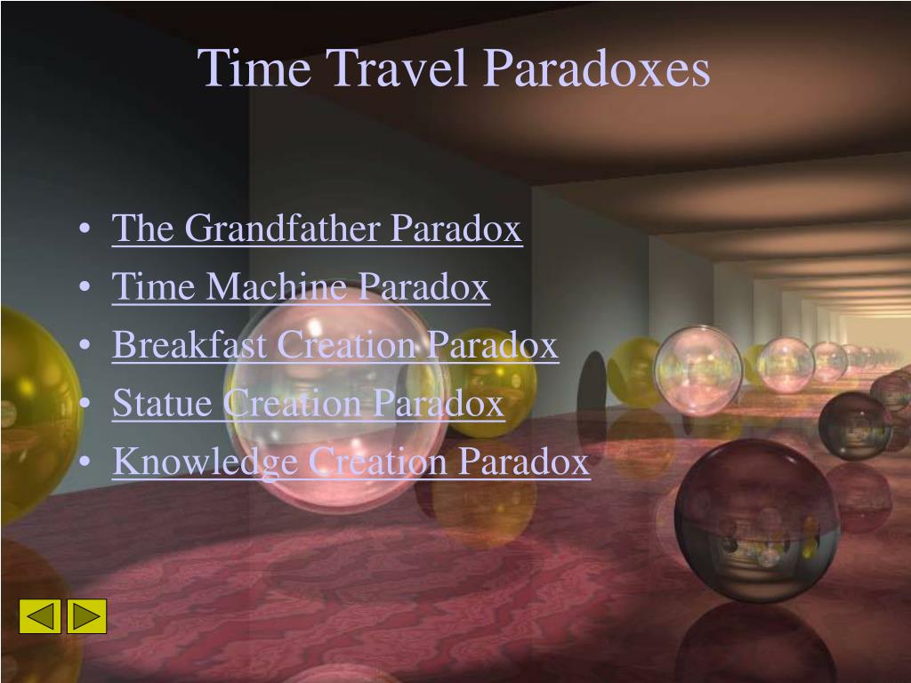 travel in time paradox