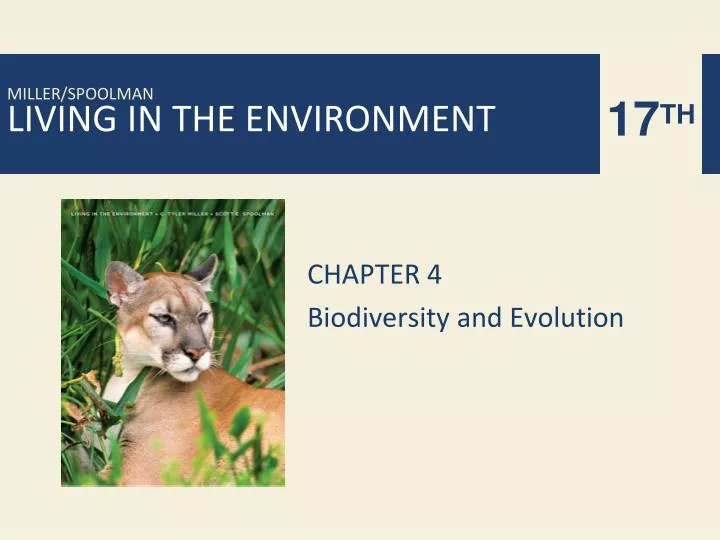 chapter 4 biodiversity and evolution n.