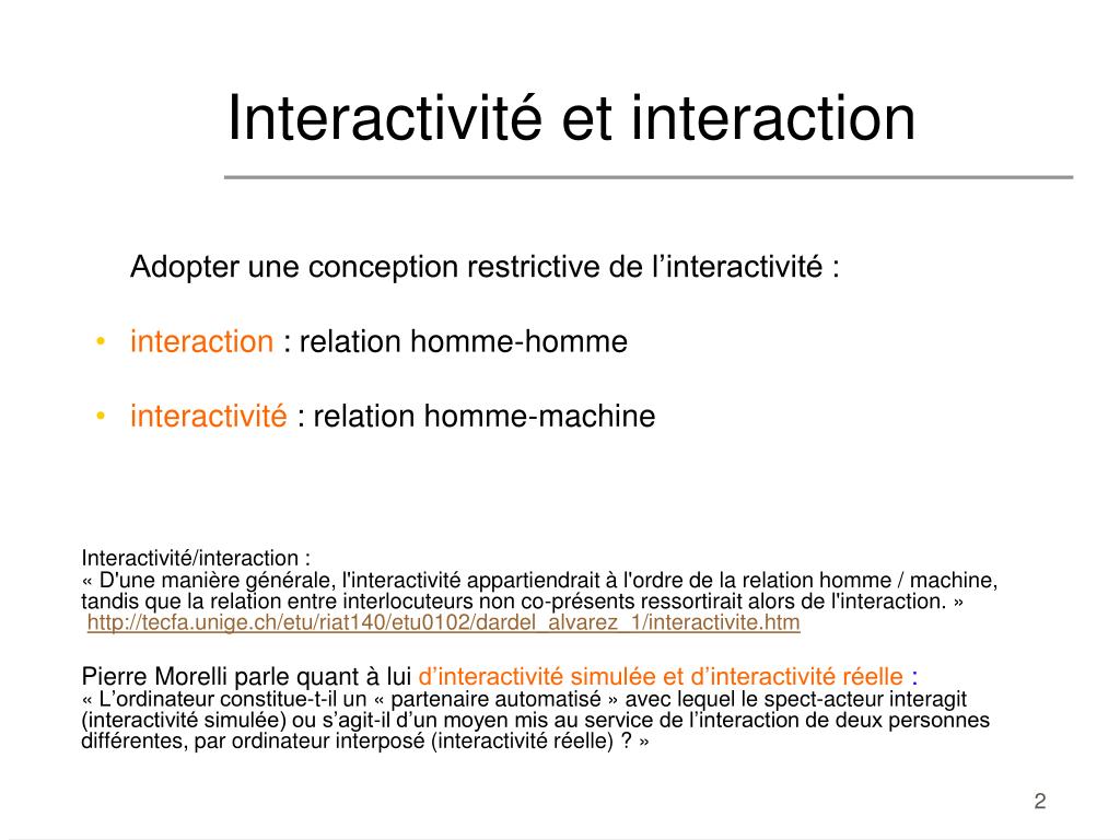 PPT - L'interactivité PowerPoint Presentation, free download - ID:5457641