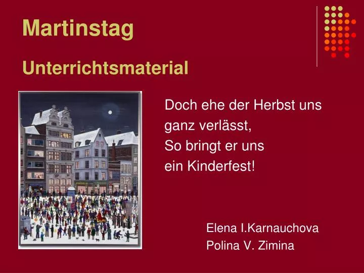 Ppt Martinstag Powerpoint Presentation Free Download Id 5458248